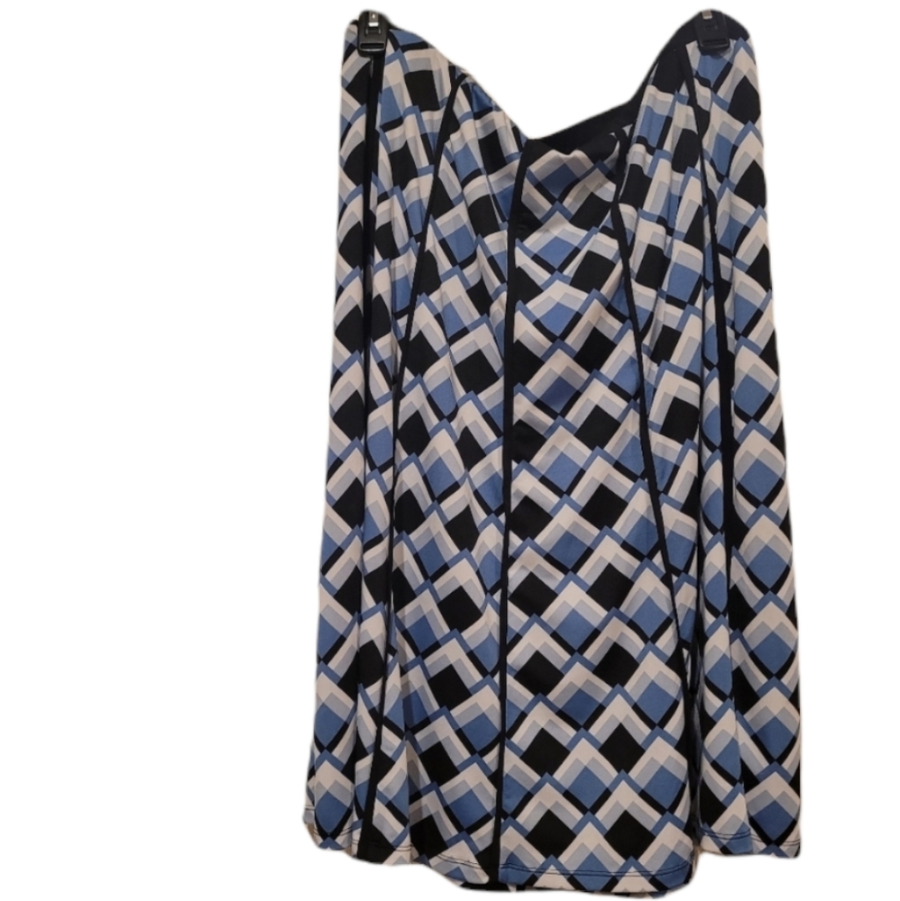 New York Clothing company blue & white checkered skirt.